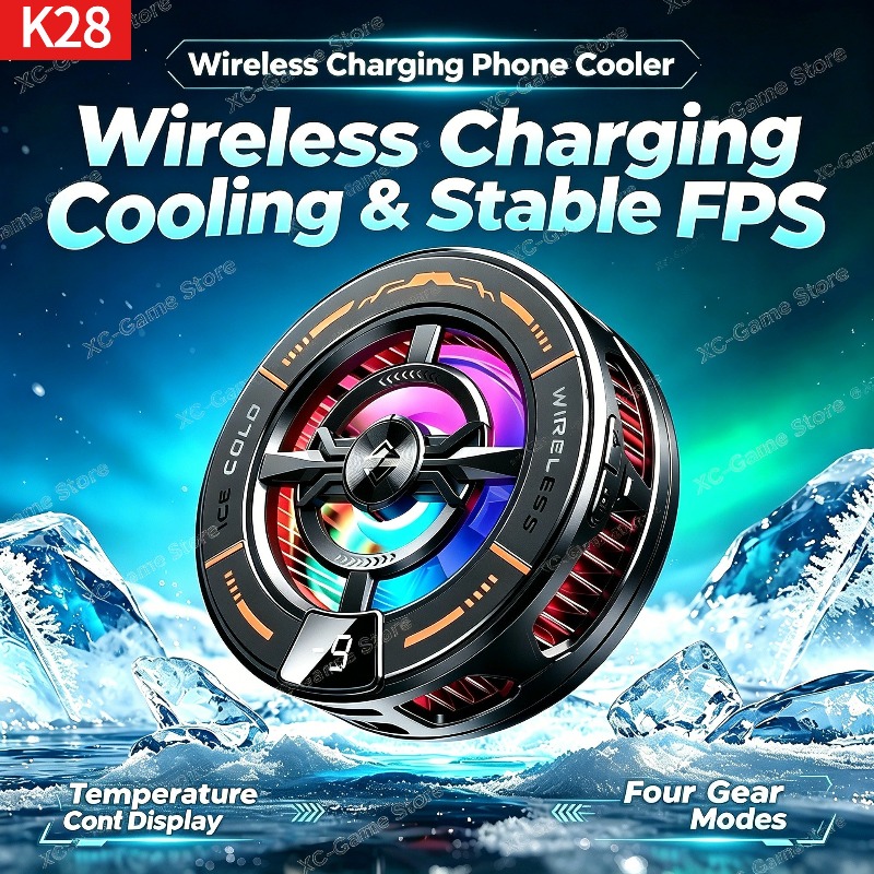 Gaming Accessories For Android - K28 자기 반도체 휴대폰 쿨러(무선 고속