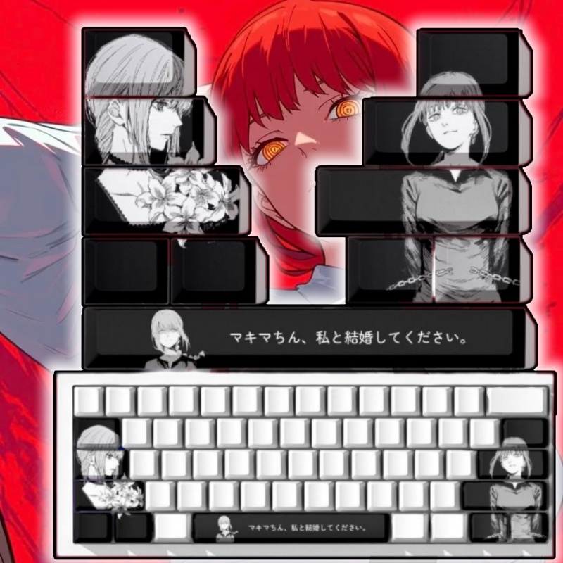 Gaming Accessories To Gift - Chainsaw Man Makima 테마 애니메이션 키캡