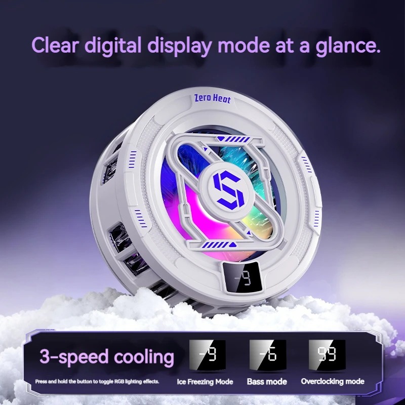 Gaming Accessories Mobile - k52 AI 모바일 쿨러 마그네틱 백클립