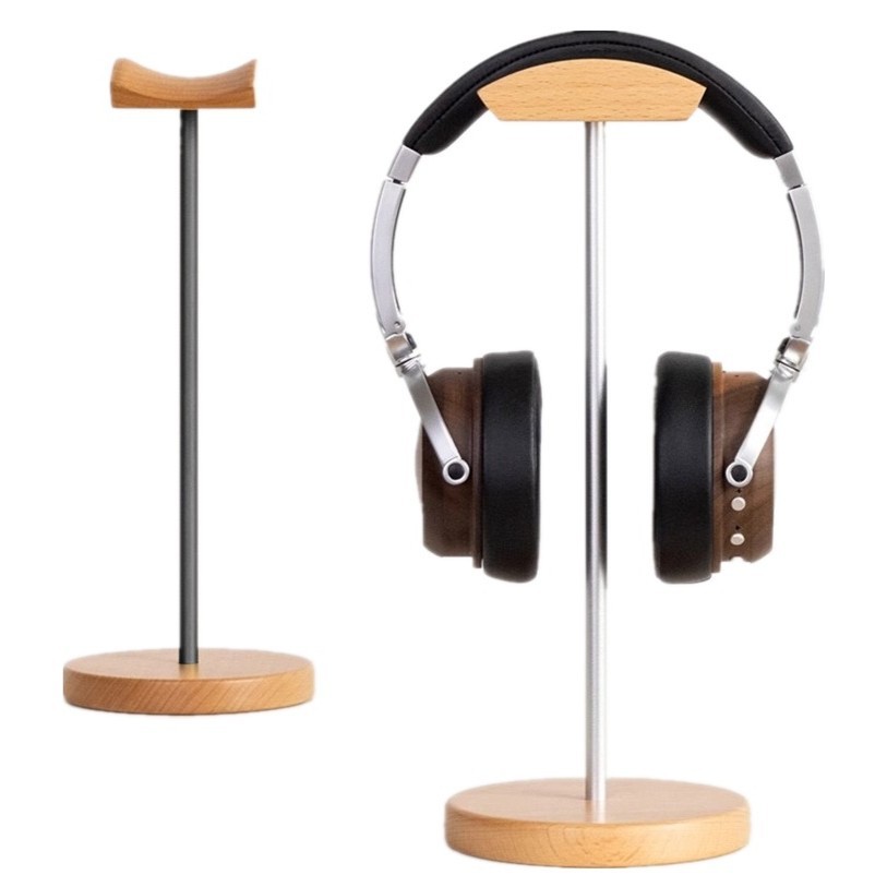 Gaming Accessories For Setup - 블랙 월넛 우드 & 알루미늄 헤드폰