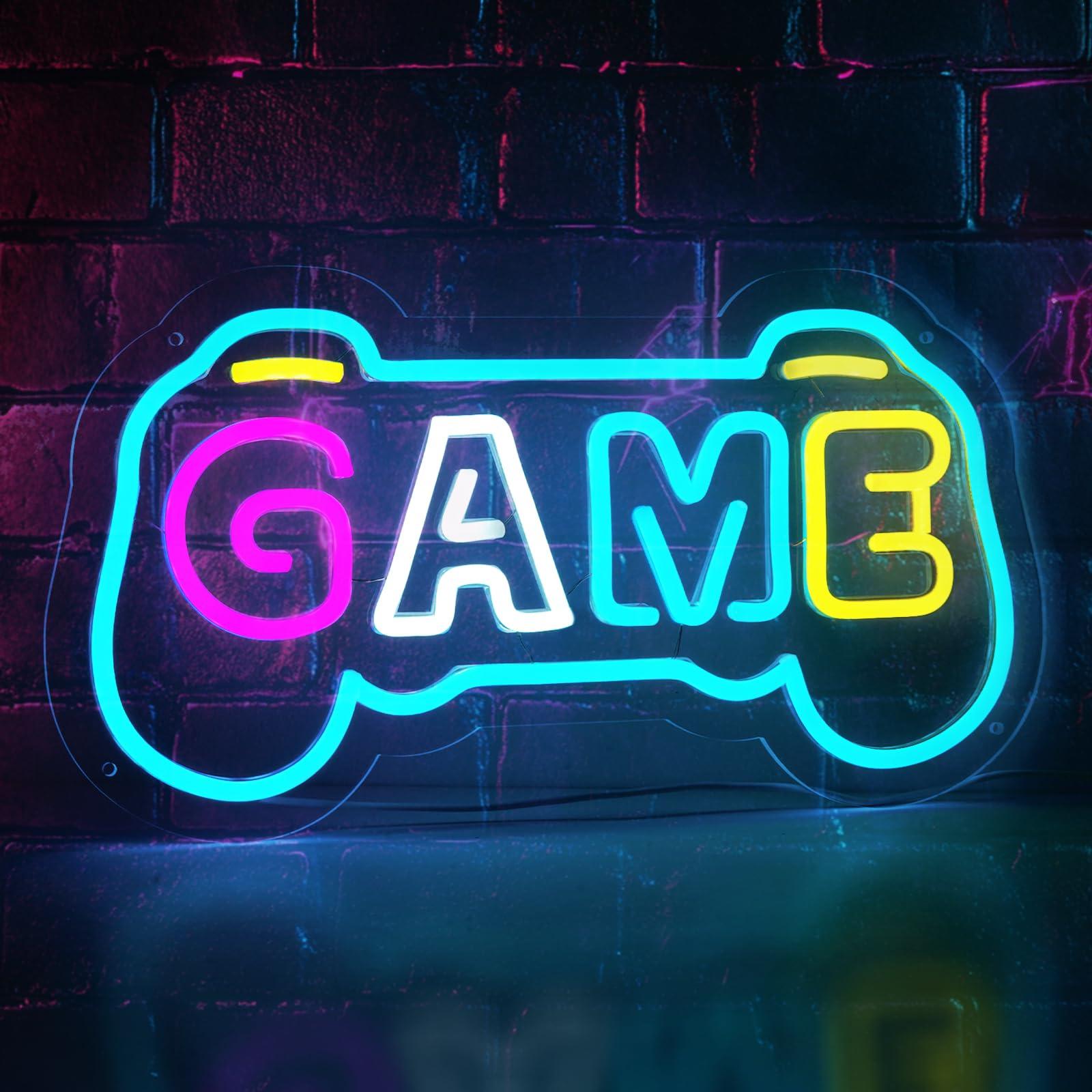 Gaming Accessories Gifts For Men - 게이머룸 장식용 게임 네온사인, 게임패드 모양