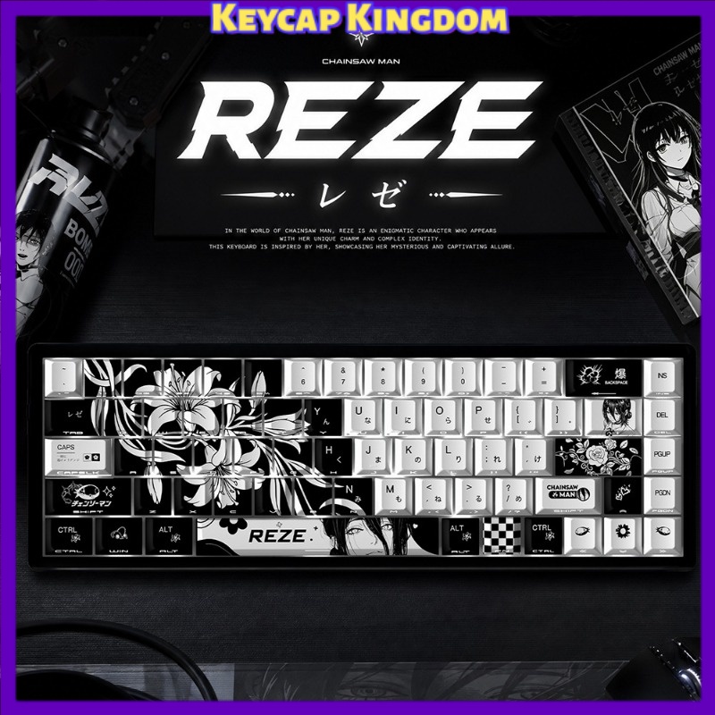 Gaming Accessories Gifts For Men - 새로운 Reze 5.0 애니메이션 키캡 체인소맨