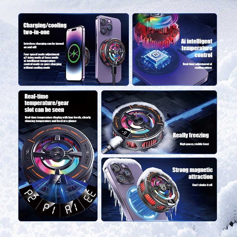 K28 자기 반도체 휴대폰 쿨러(무선 고속 충전기 포함 - Gaming Accessories For Android 리뷰 및 가격