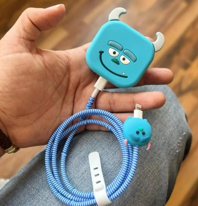 영국 플러그용 귀여운 3D 만화 케이블 보호대, 20W - Sleeved Cable Kit 리뷰 및 가격