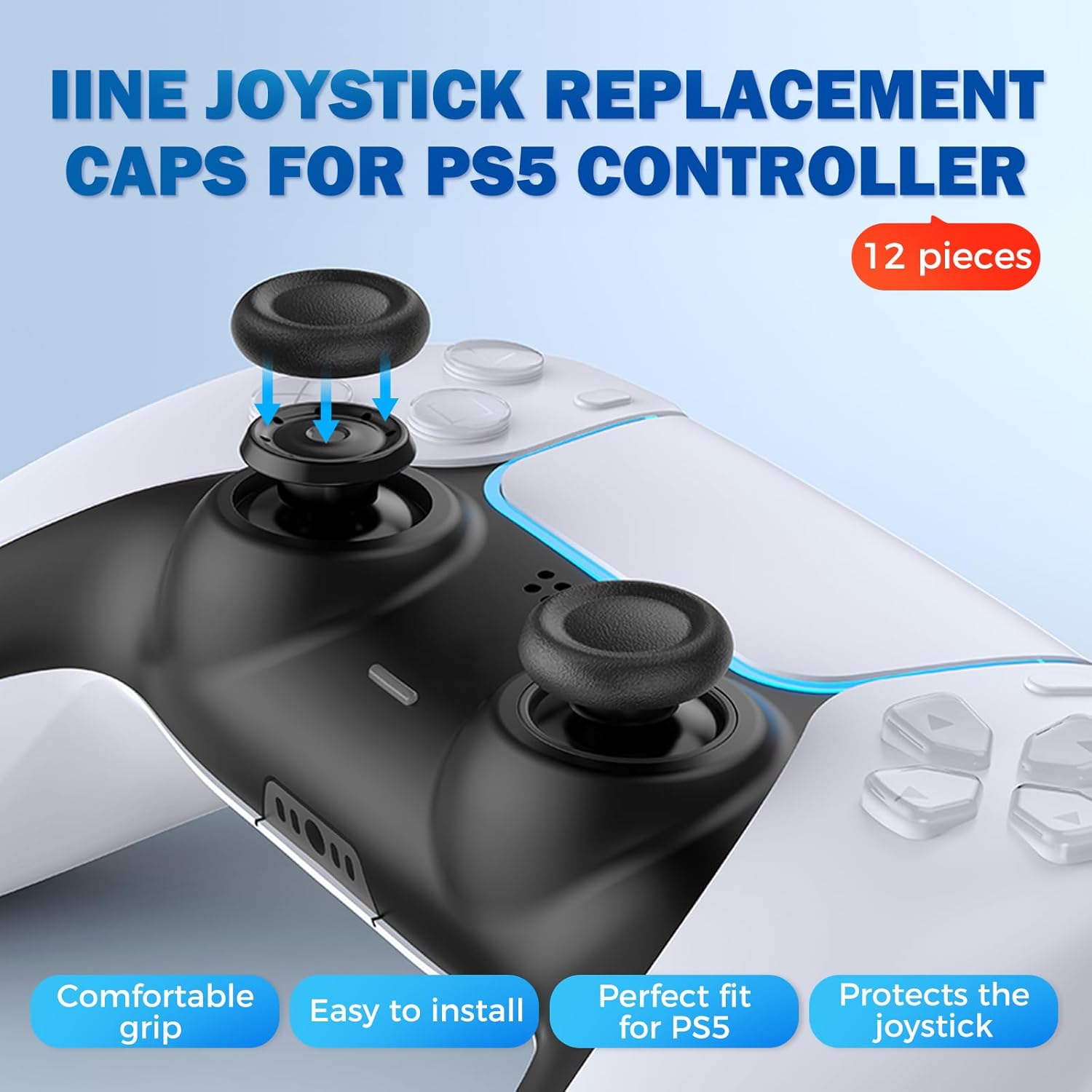 1-20쌍 조이스틱 보호대 PS4 PS5 360 게임  - Gaming Accessories Ps5 리뷰 및 가격