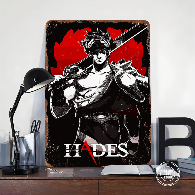 하데스 게임 메탈 포스터 맞춤형 벽 장식 레트로 빈티지 - Gaming Accessories Europe 리뷰 및 가격