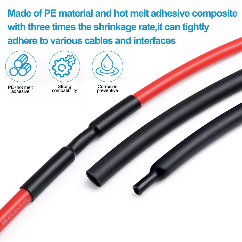 1/5박스 블랙 열수축 튜빙 키트 전기 연결 열수축 튜 - Sleeved Cable Kit 리뷰 및 가격