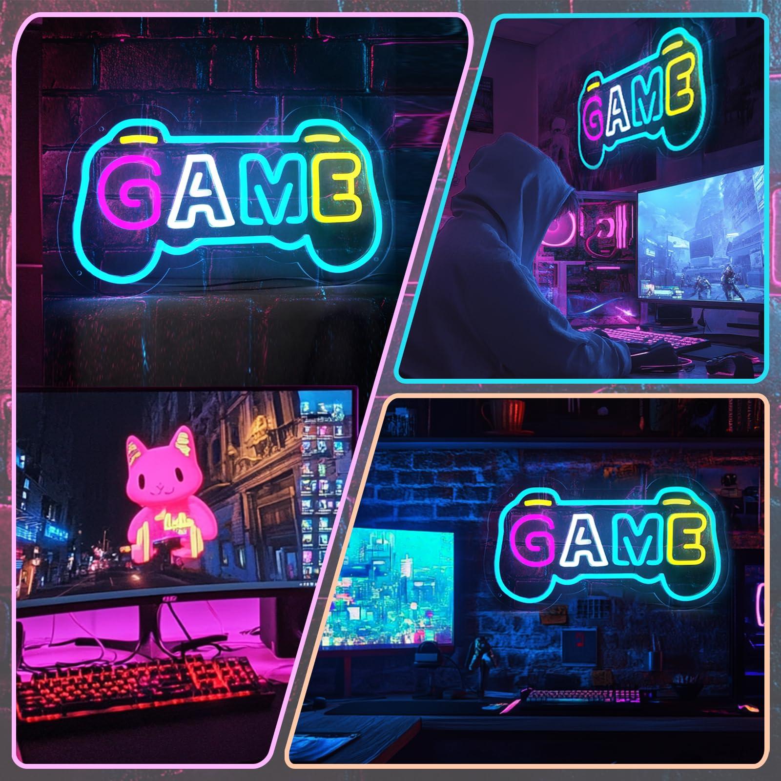 게이머룸 장식용 게임 네온사인, 게임패드 모양 USB  - Gaming Accessories Gifts For Men 리뷰 및 가격