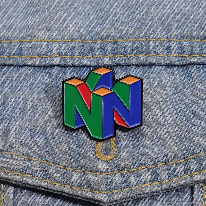 N64 로고 게임 에나멜 핀 레트로 게임 콘솔 금속 브 - Gaming Accessories Gifts For Men 리뷰 및 가격