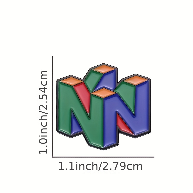 N64 로고 게임 에나멜 핀 레트로 게임 콘솔 금속 브 - Gaming Accessories Gifts For Men 리뷰 및 가격