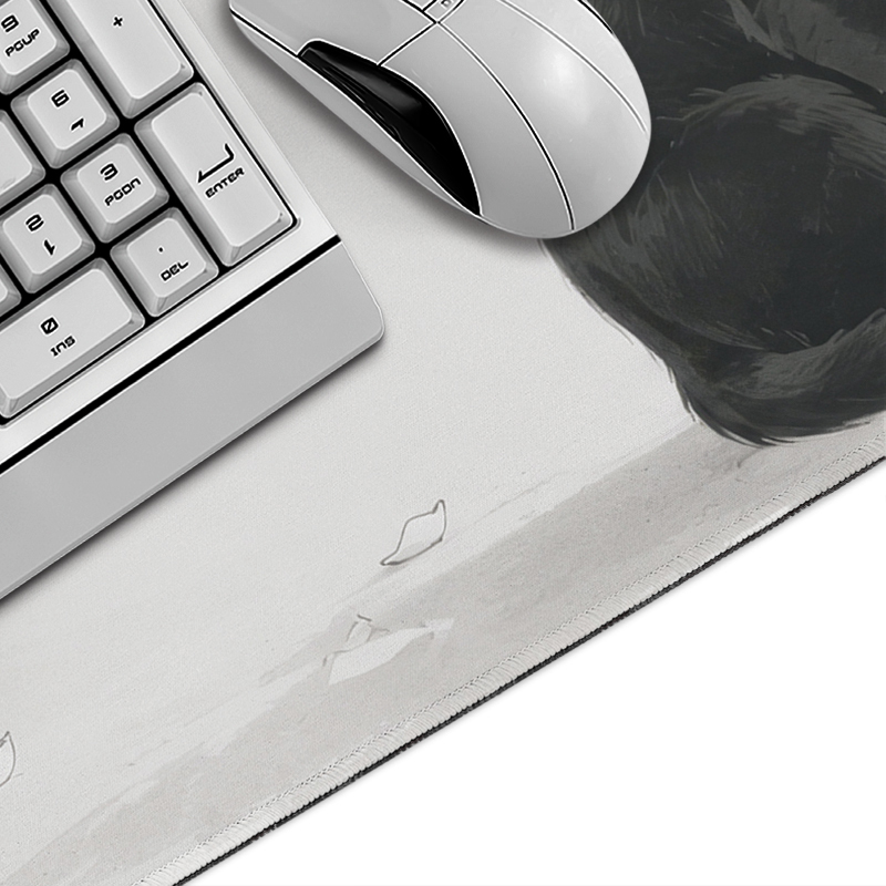 흰색 벚꽃 검은 고양이 마우스 패드 게임용 XL 맞춤형 - Gaming Mouse Pad Xl 리뷰 및 가격