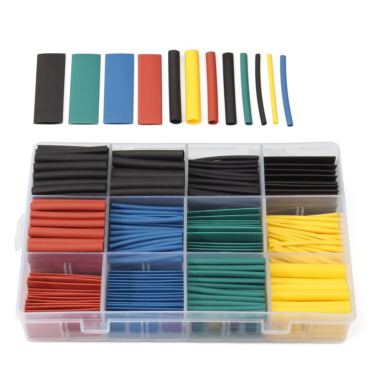 520Pcs 열 수축 튜브 세트 여러 가지 빛깔의 다양 - Sleeved Cable Kit 리뷰 및 가격