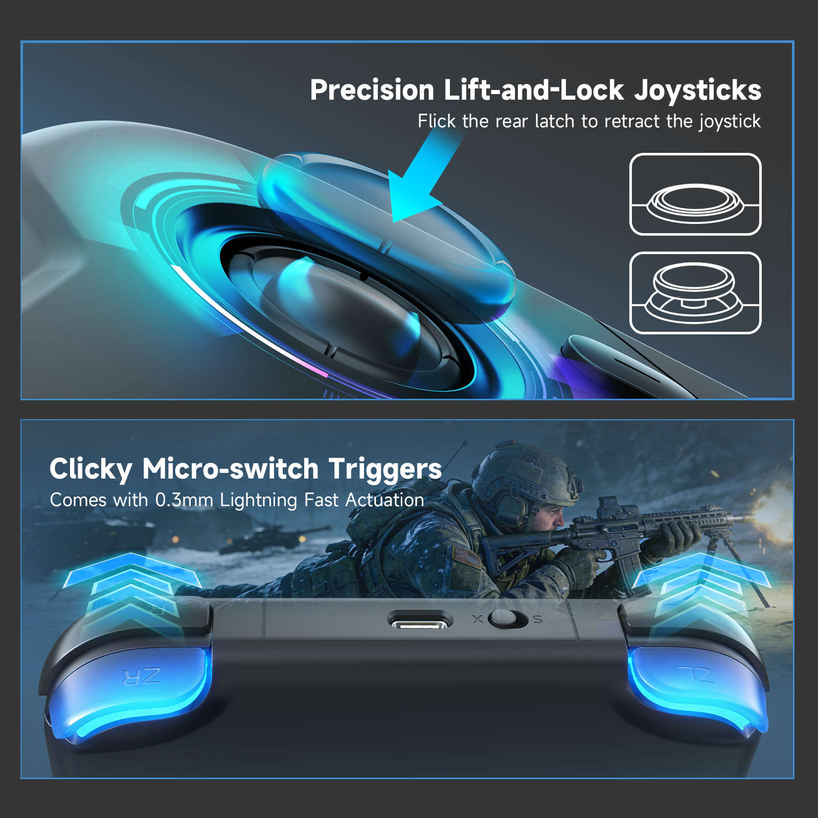AceGamer 포켓 게임 컨트롤러 휴대용 홀 조이스틱 - Gaming Accessories For Android 리뷰 및 가격
