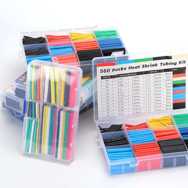 140-800Pcs 열수축 튜브 내열성 튜브 열수축 포 - Sleeved Cable Kit 리뷰 및 가격